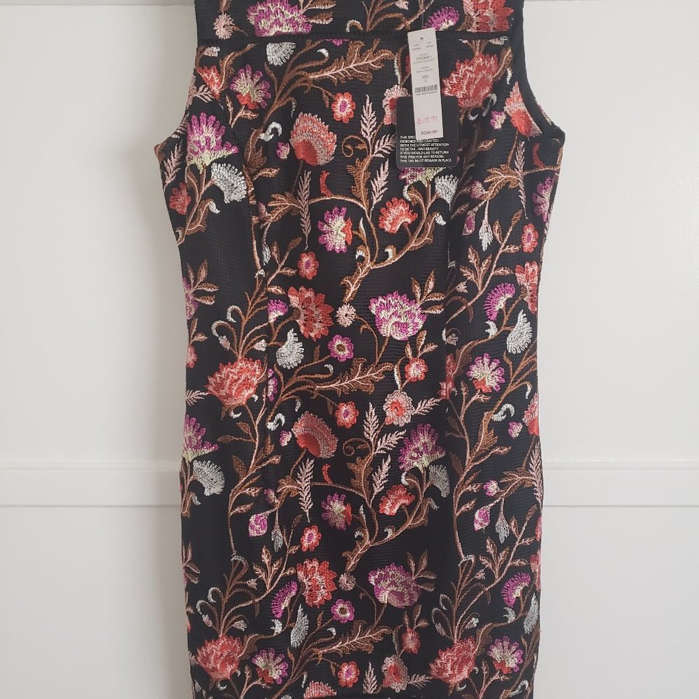 White House Black Market short sleeved Embellished dress